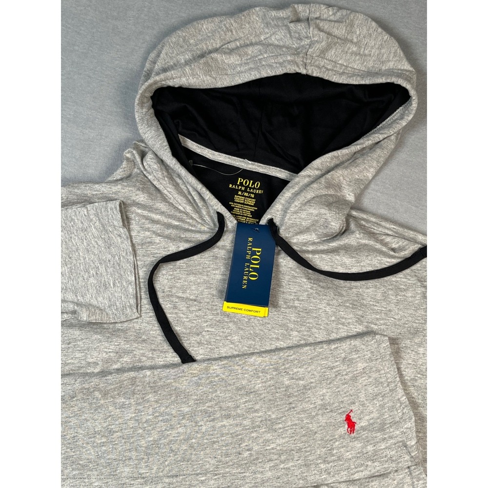 Polo Ralph‎ Lauren Men's Heather Gray Supreme Comfort Hoodie XL